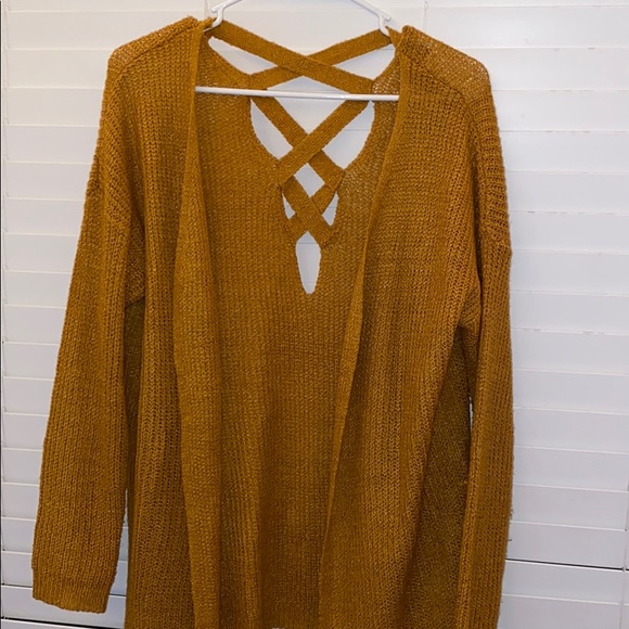 Dreamers Sweaters - YELLOW CARDIGAN